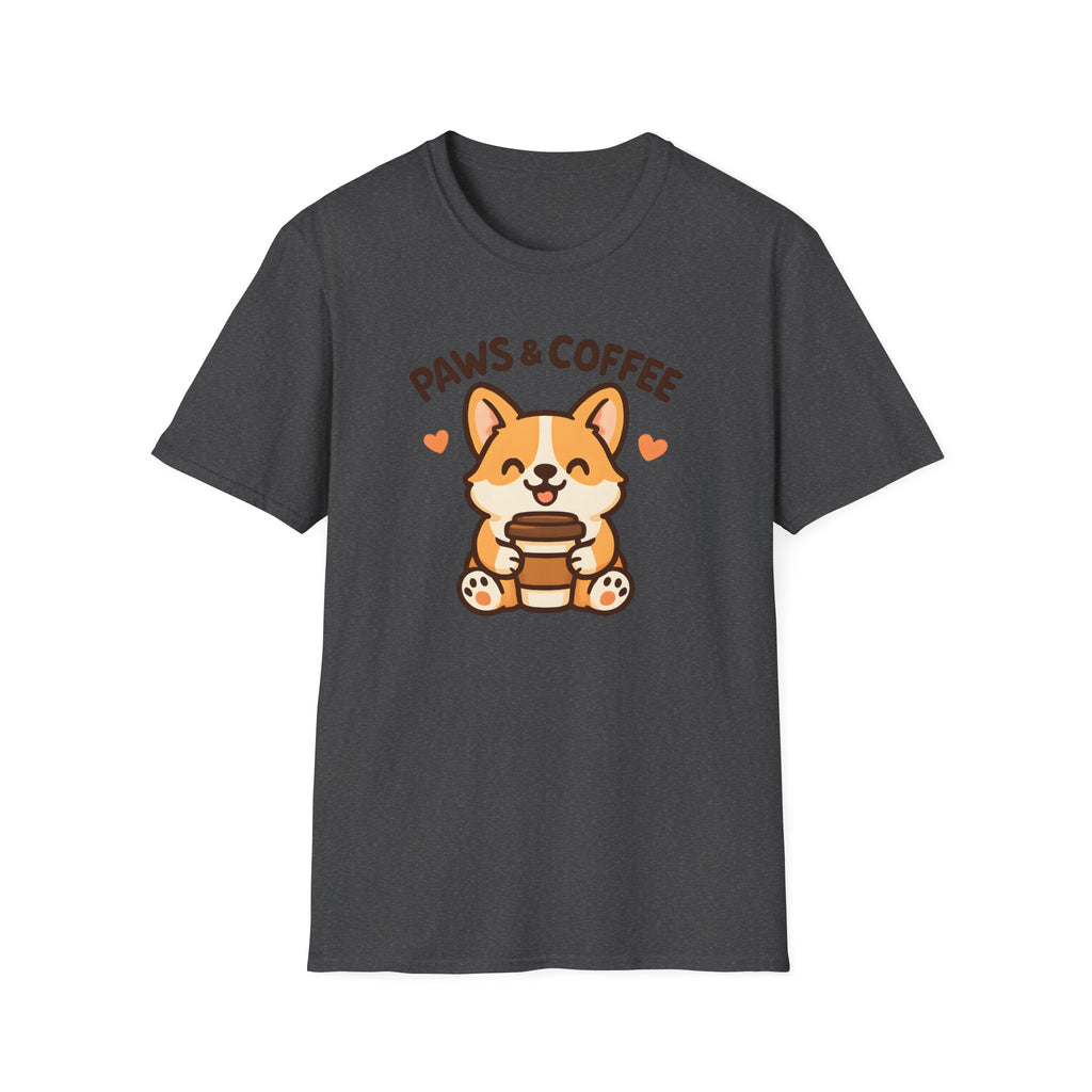 Paws and Coffee –  Supersoft Unisex T-Shirt
