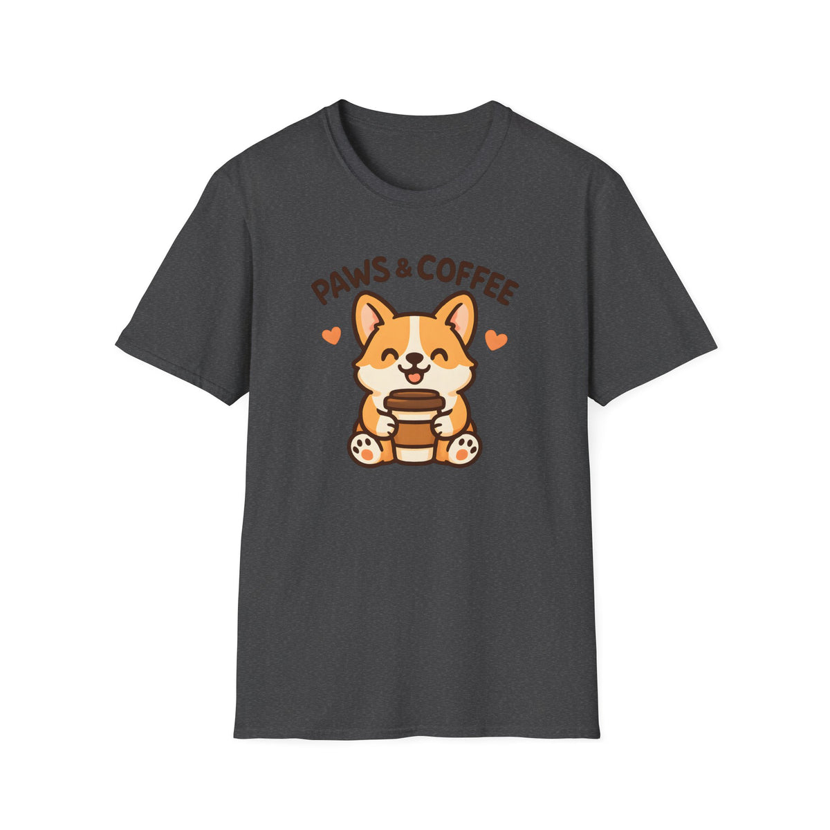 Paws and Coffee –  Supersoft Unisex T-Shirt