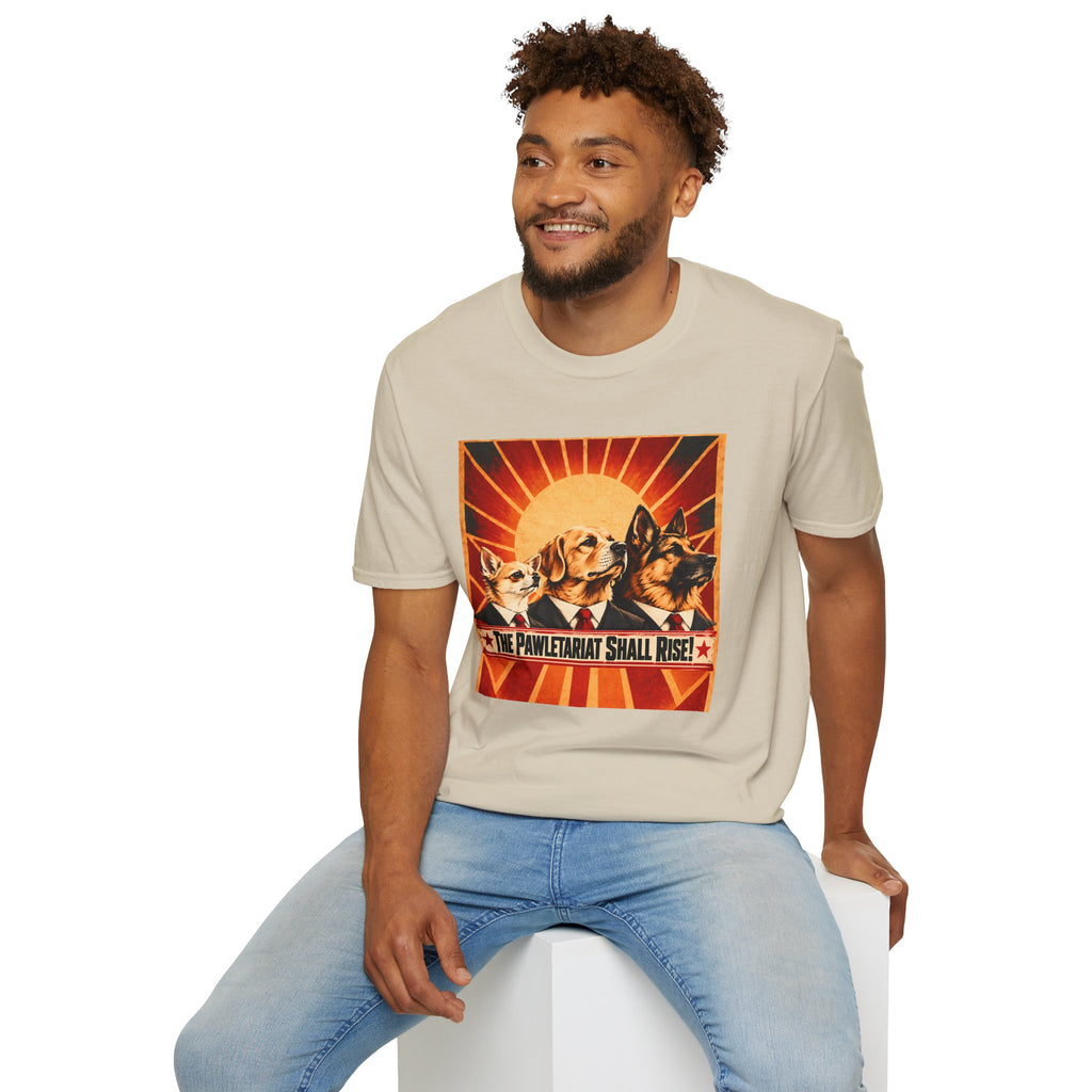 The Pawletariat Shall Rise! – The Great Biscuit Revolution - Supersoft Unisex T-shirt