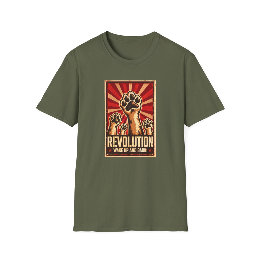 Revolution: Wake Up and Bark! - The Great Canine Uprising - Supersoft Unisex T-shirt
