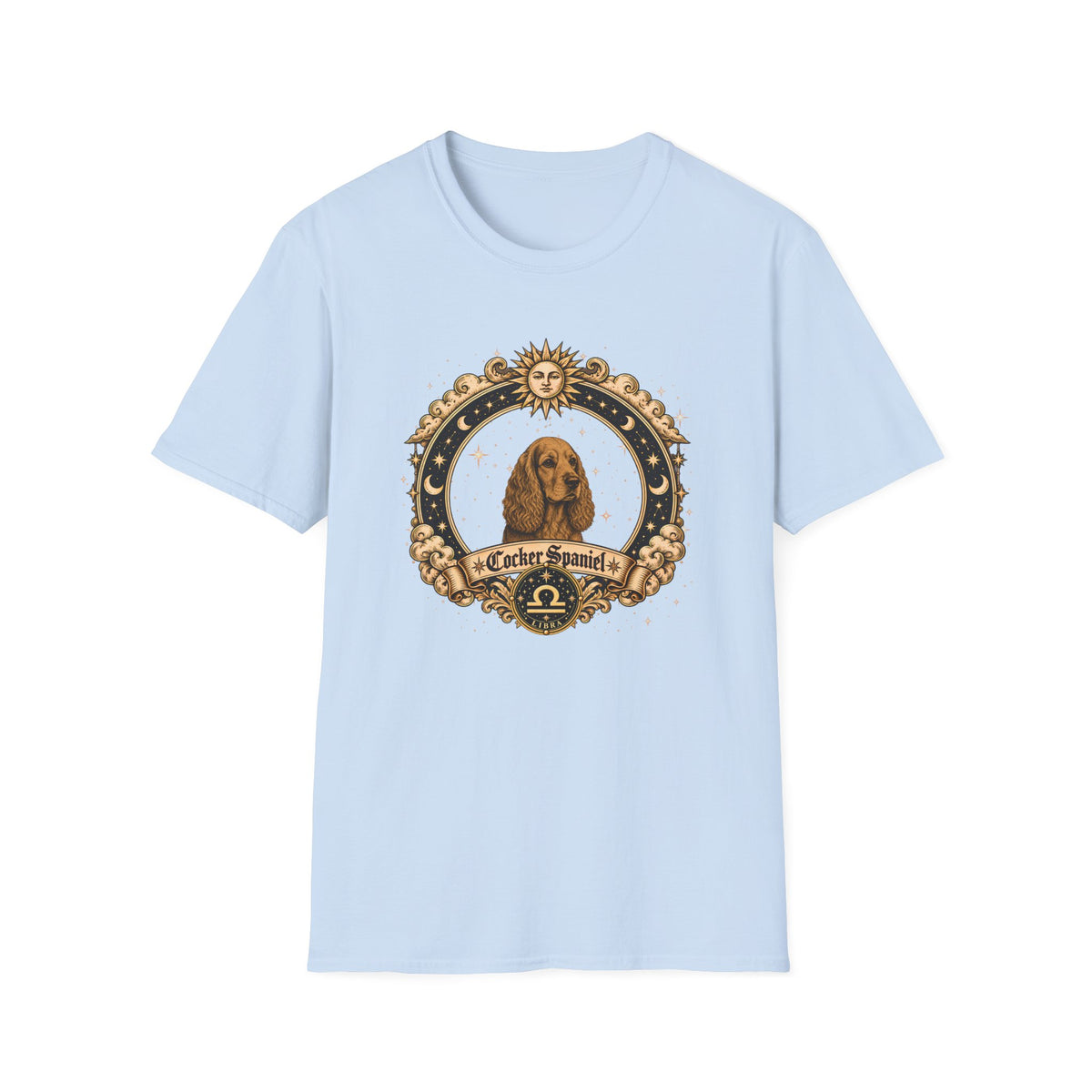 Zodiac Libra Cocker Spaniel - Dog Horoscope Star Sign - Supersoft Unisex T-shirt