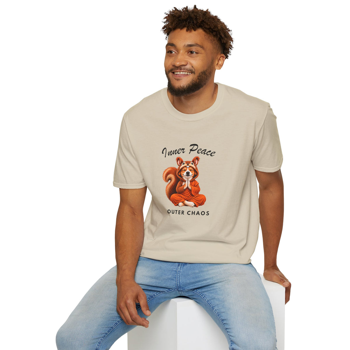 Good Boy's Guide to Enlightenment – Inner Peace, Outer Chaos –  Supersoft Unisex T-Shirt