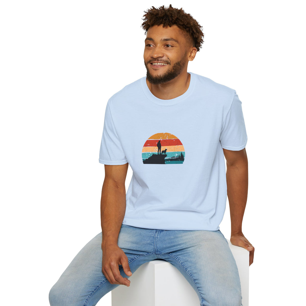The Best View Comes With a Dog –  Supersoft Unisex T-Shirt