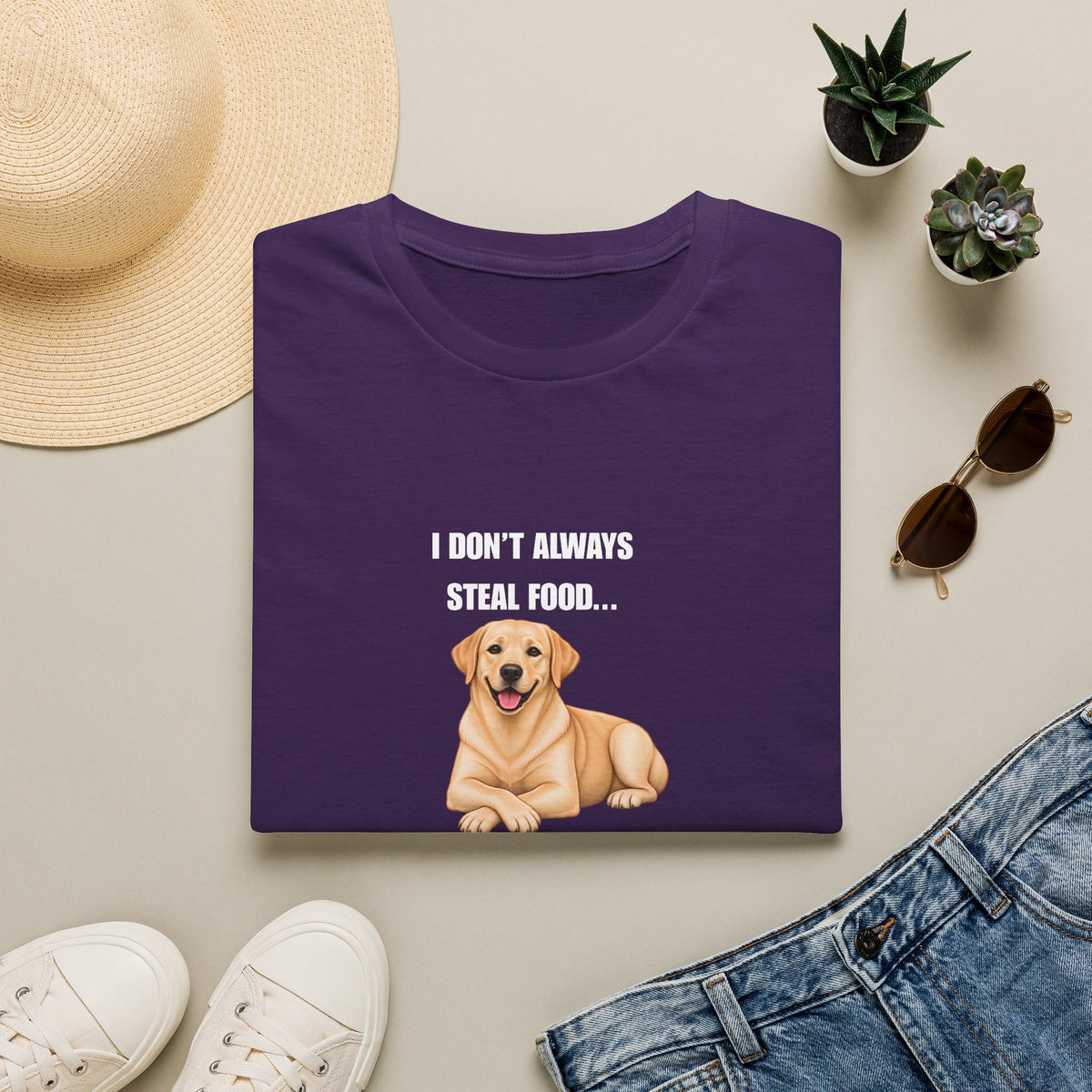 I Don’t Always Steal Food...But When I Do, I Regret Nothing - Labrador Supersoft Unisex T-Shirt