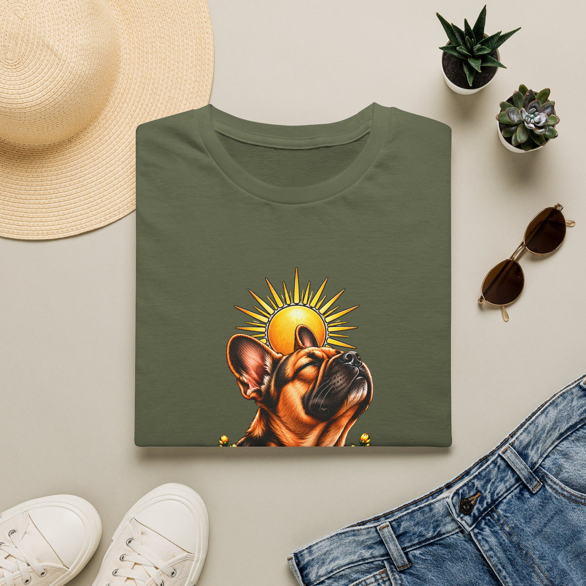 Higher Things Ahead - French Bulldog - Supersoft Unisex T-shirt