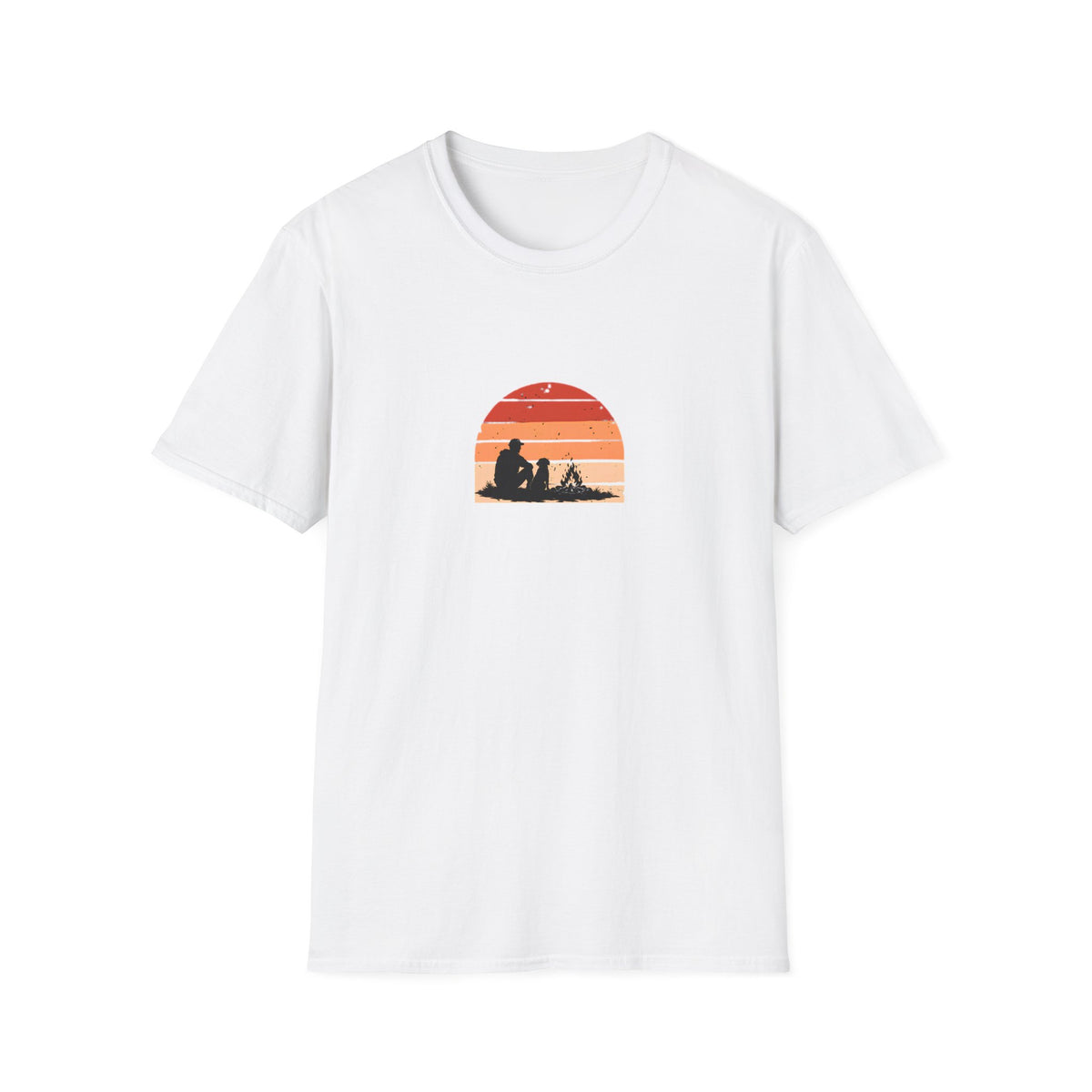 Campfire, Dog & Absolutely Nowhere Else to Be –  Supersoft Unisex T-Shirt
