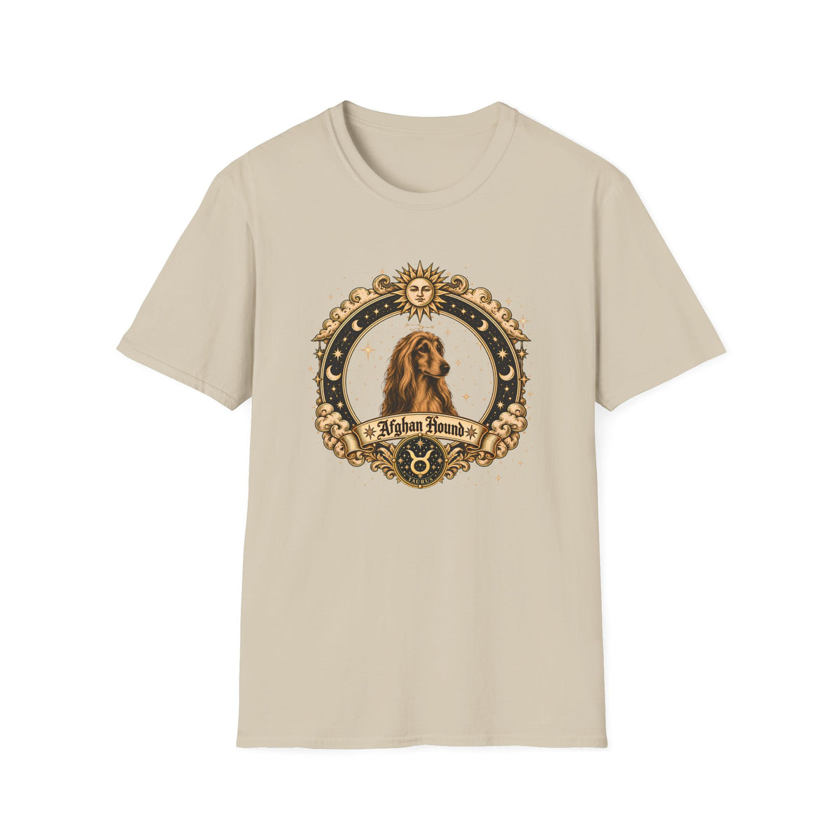 Zodiac Taurus Afghan Hound - Dog Horoscope Star Sign - Supersoft Unisex T-shirt