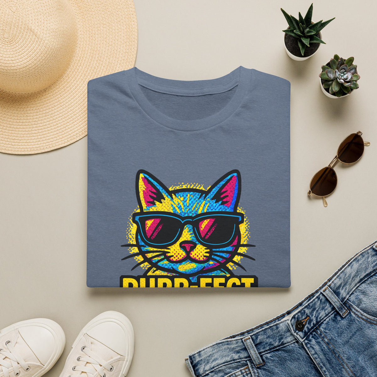Purr-Fect Day Cat –  Supersoft Unisex T-Shirt
