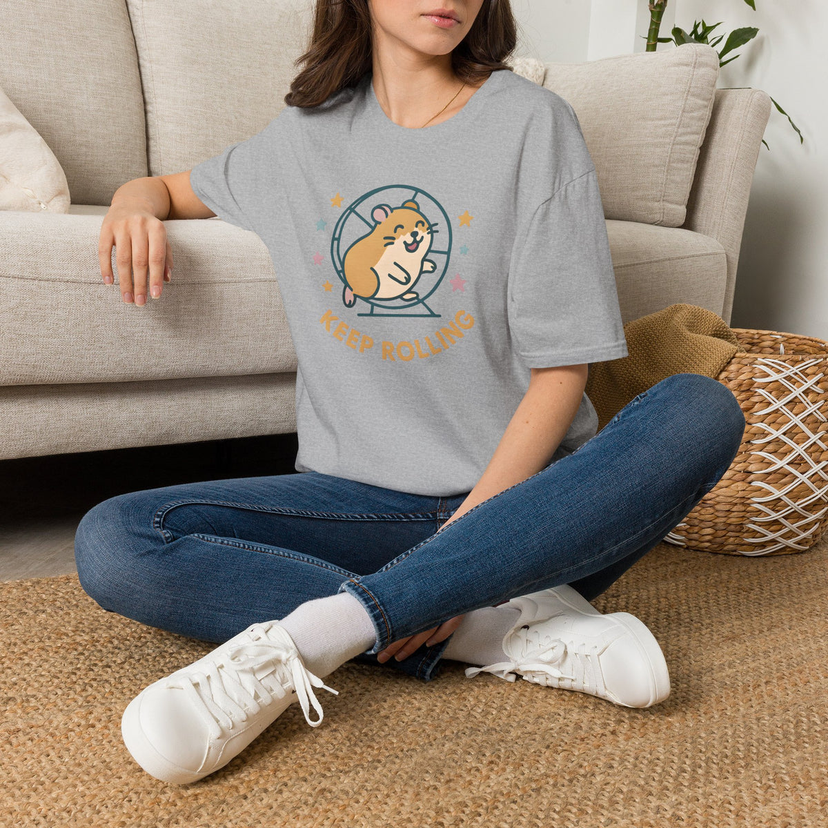 Keep Rolling Hamster –  Supersoft Unisex T-Shirt