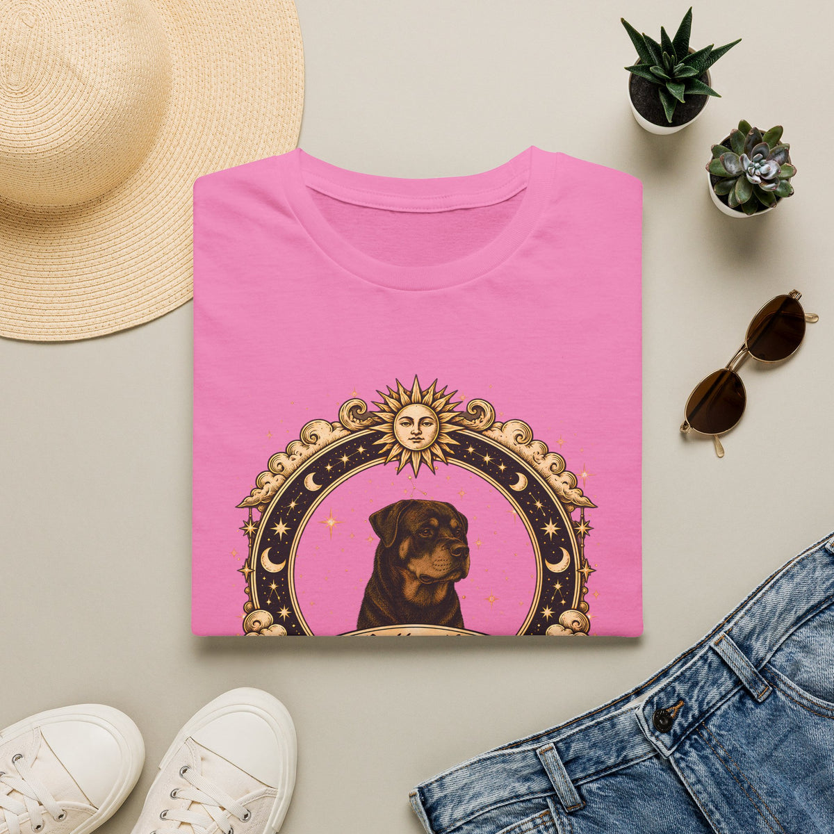 Zodiac Cancer Rottweiler - Dog Horoscope Star Sign - Supersoft Unisex Funny T-shirt