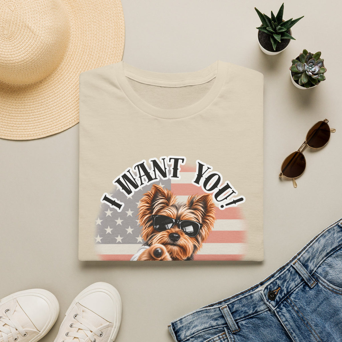 I WANT YOU!...To Throw the Ball! – Yorkshire Terrier - Supersoft Unisex T-shirt