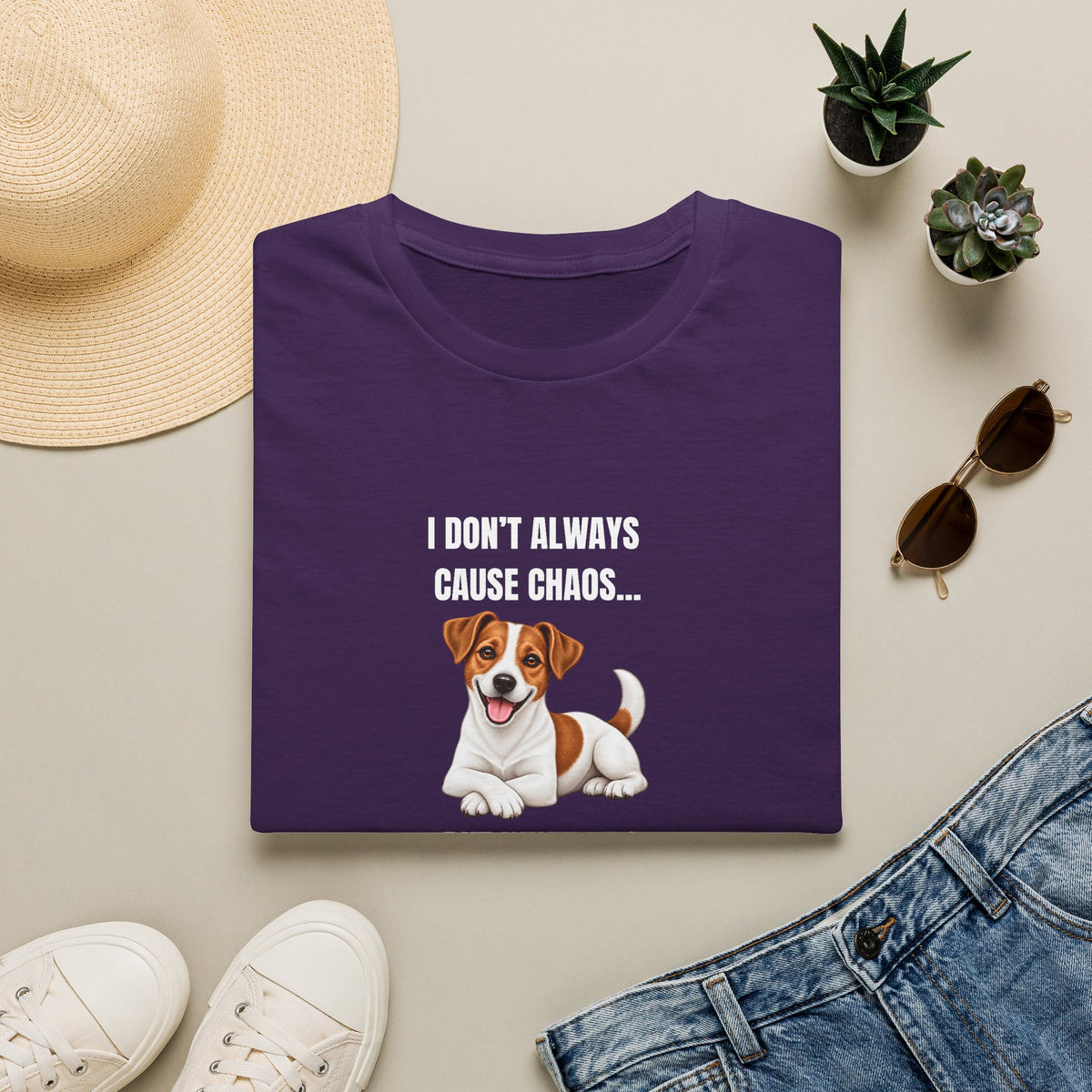 I Don’t Always Cause Chaos...But When I Do, I Call It ‘Fun’ - Jack Russell Supersoft Unisex T-Shirt