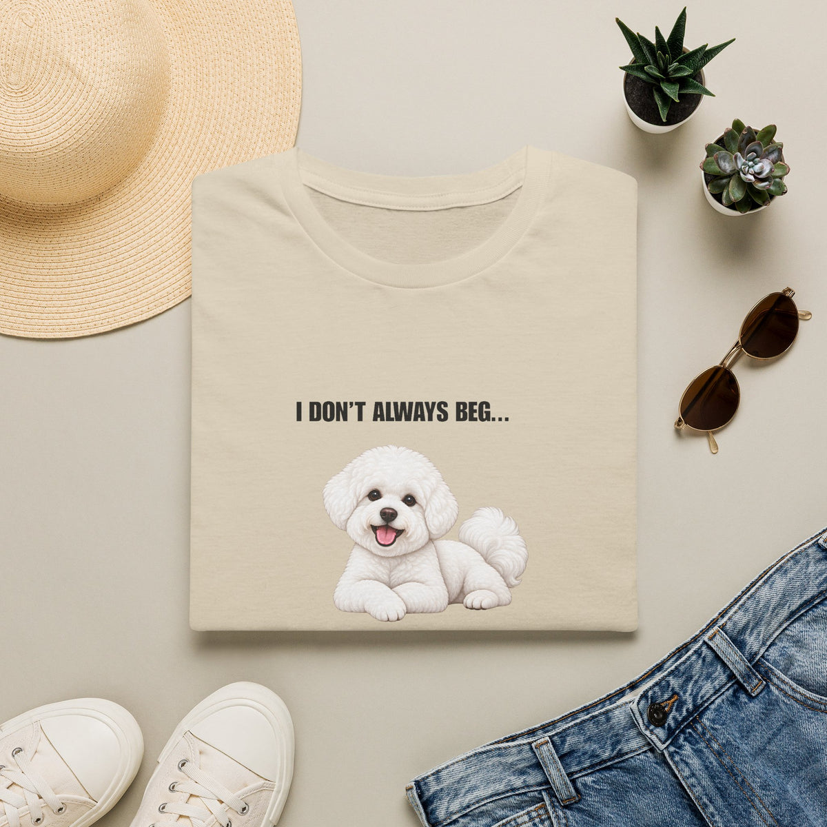 I Don’t Always Beg...But When I Do, I Use My Saddest Eyes - Bichon Frise Supersoft Unisex T-Shirt