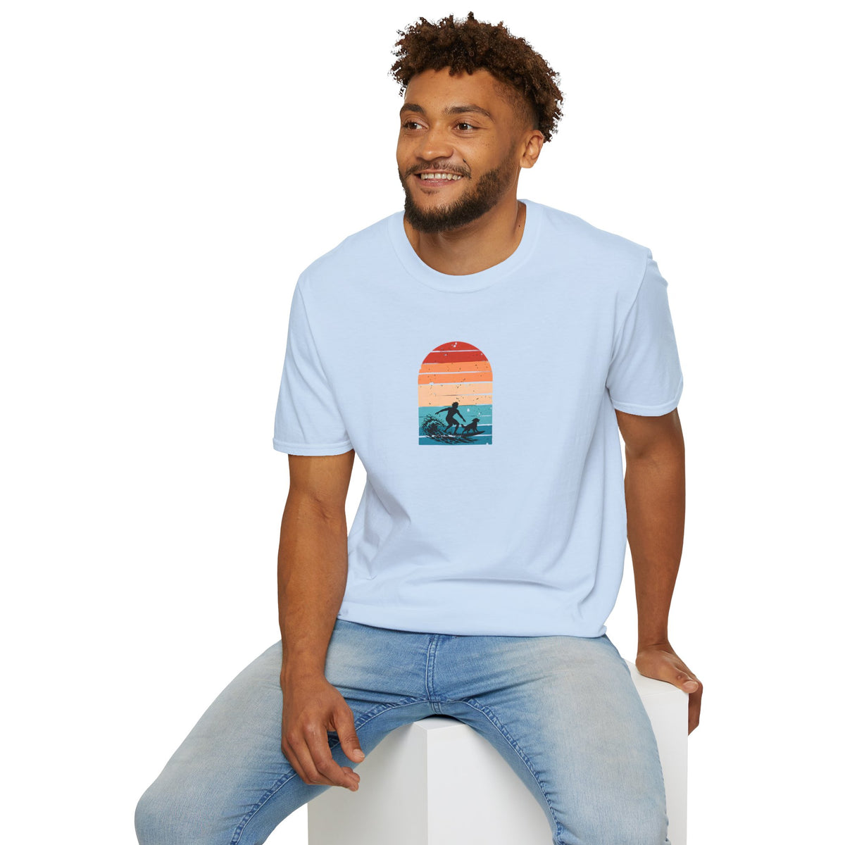 Surf’s Up...Dog On Board –  Supersoft Unisex T-Shirt