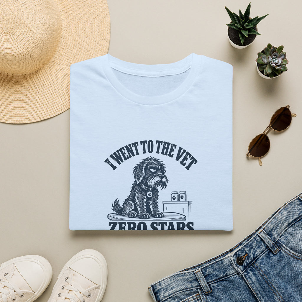 Grumpy Dog - I Went to the Vet...Zero Stars –  Supersoft Unisex T-Shirt