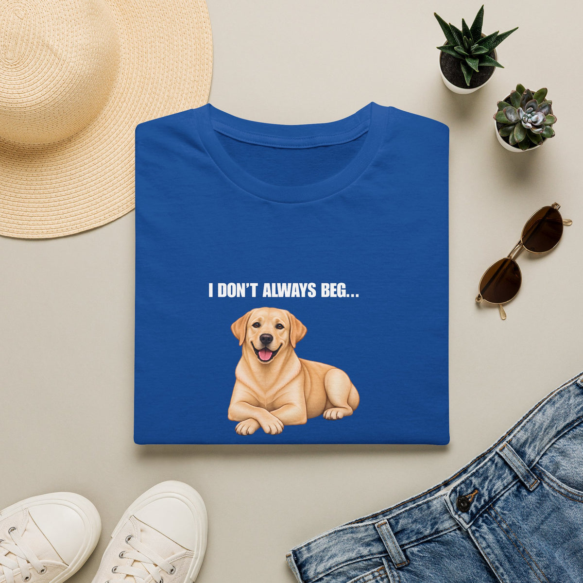 I Don’t Always Beg...But When I Do, I Use My Saddest Eyes - Labrador Supersoft Unisex T-Shirt
