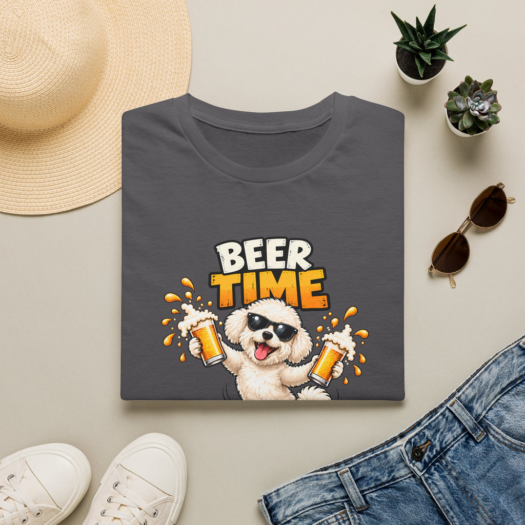 Beer Time, Madafakas! – Bichon Frise - Supersoft Unisex T-shirt