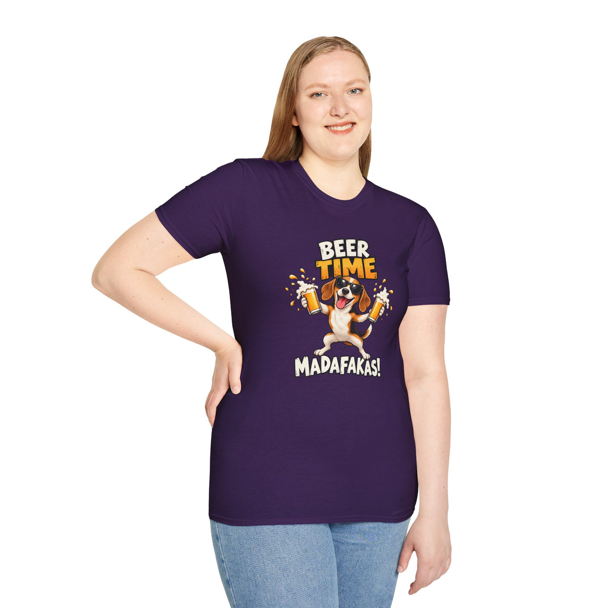 Beer Time, Madafakas! – Beagle - Supersoft Unisex T-shirt