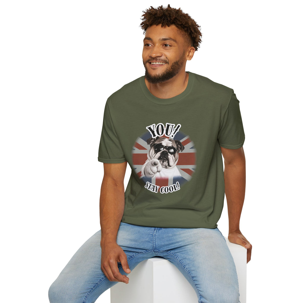 YOU!...Stay Cool! – British Bulldog - Supersoft Unisex T-shirt
