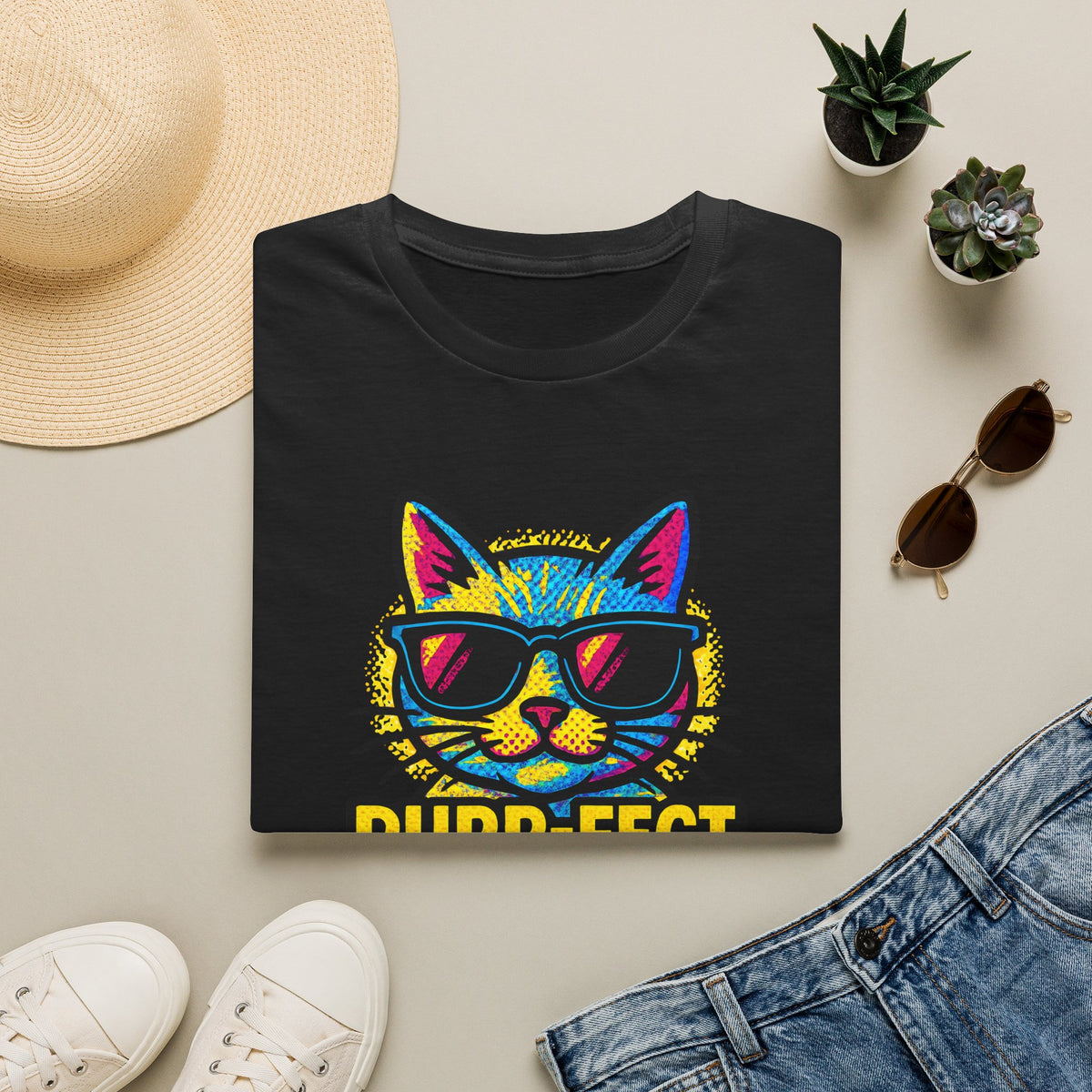 Purr-Fect Day Cat –  Supersoft Unisex T-Shirt