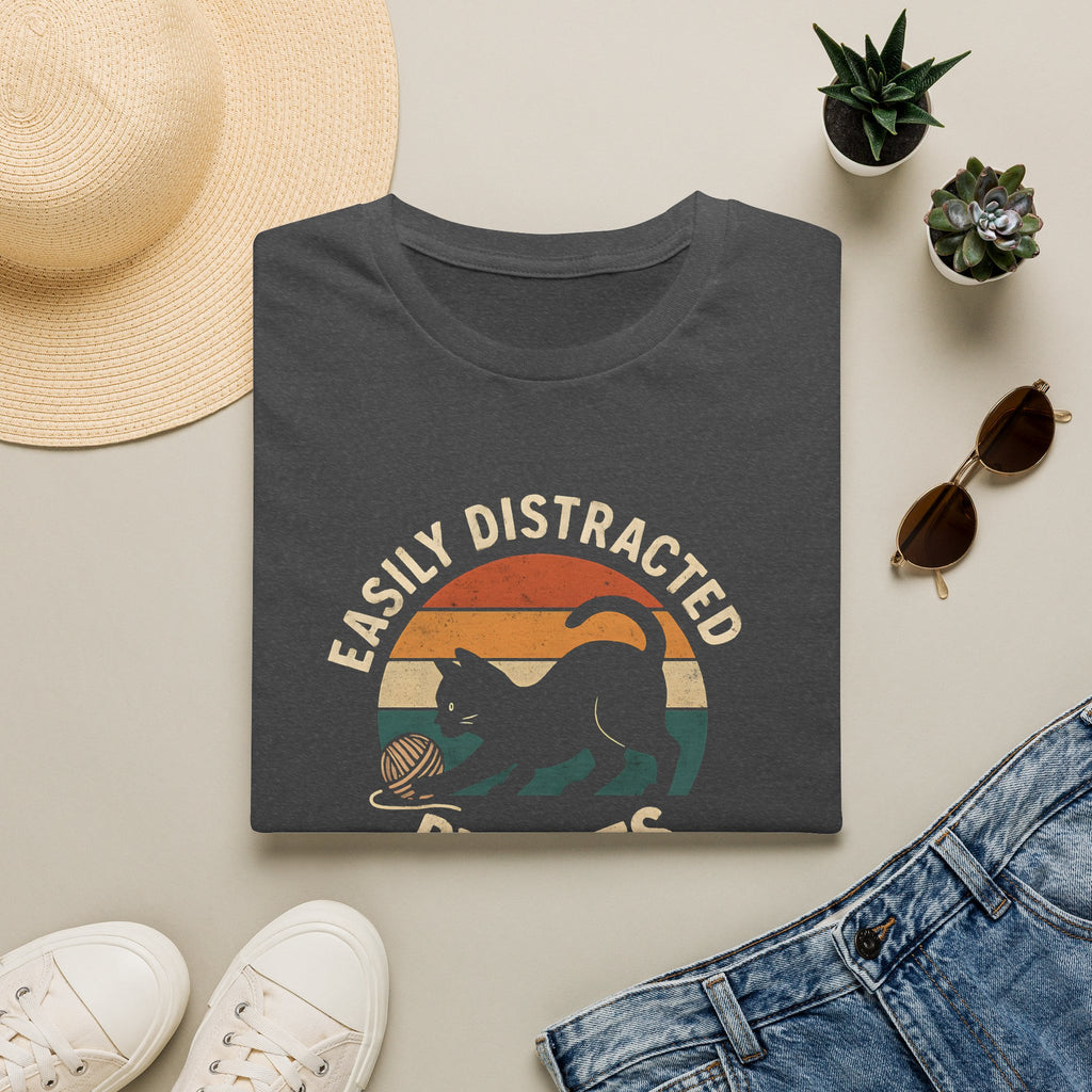 Easily Distracted by Cats –  Supersoft Unisex T-Shirt