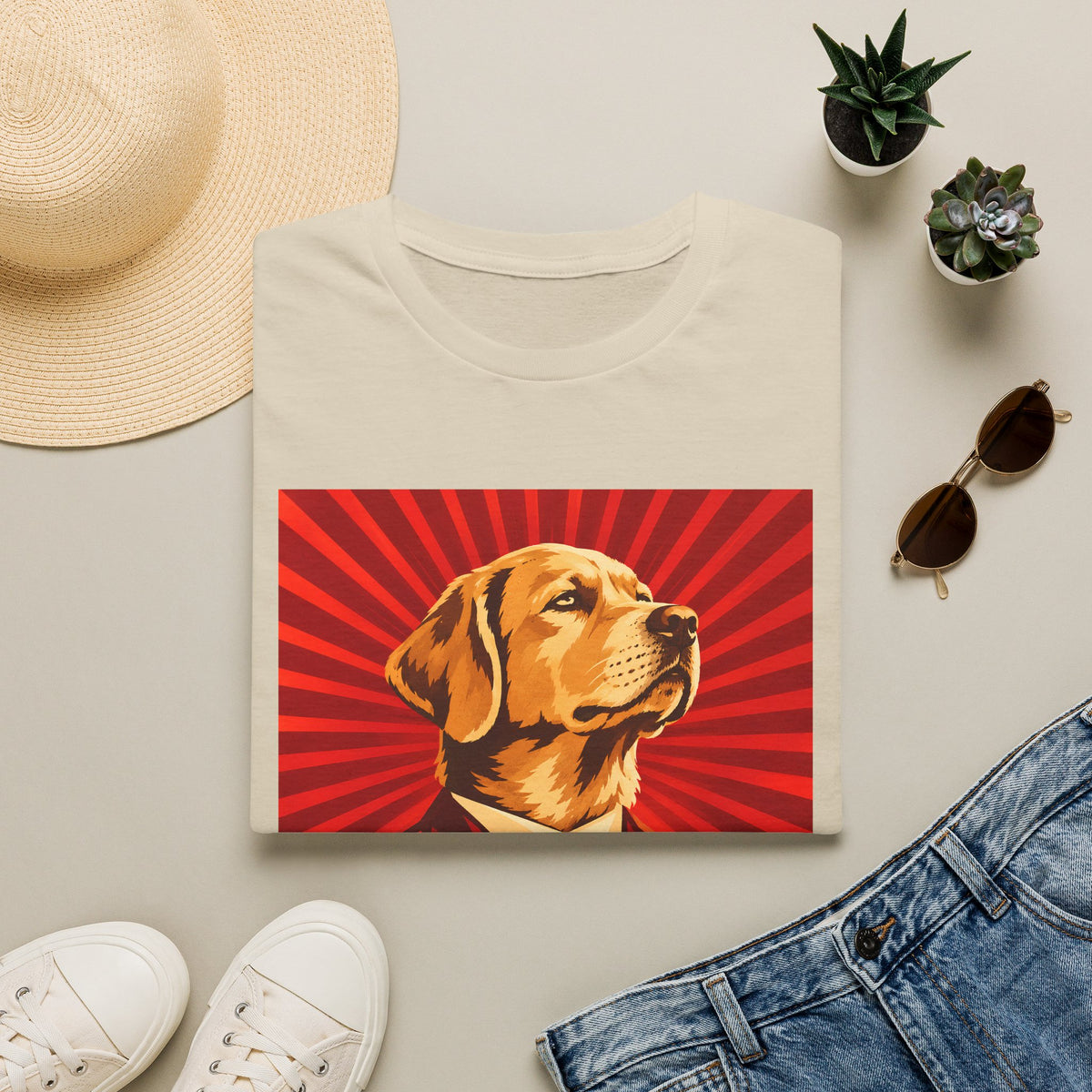 First Comrade Buster – Supreme Leader of the Biscuit Revolution - Supersoft Unisex T-shirt