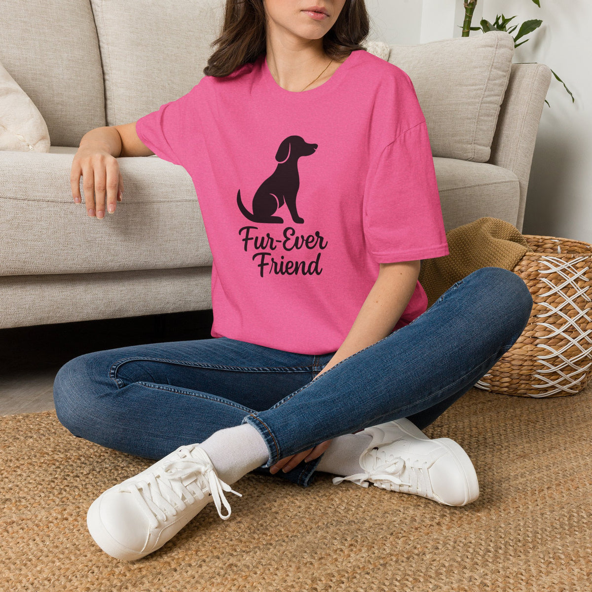 Fur-Ever Friend Silhouette –  Supersoft Unisex T-Shirt