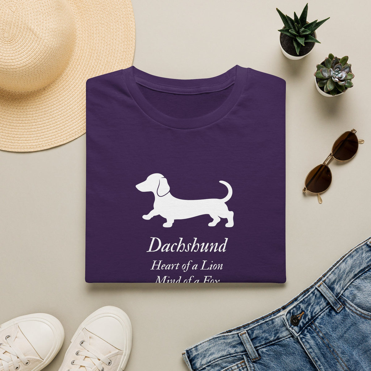 Heart of a Lion - Dachshund – Supersoft Unisex T-Shirt
