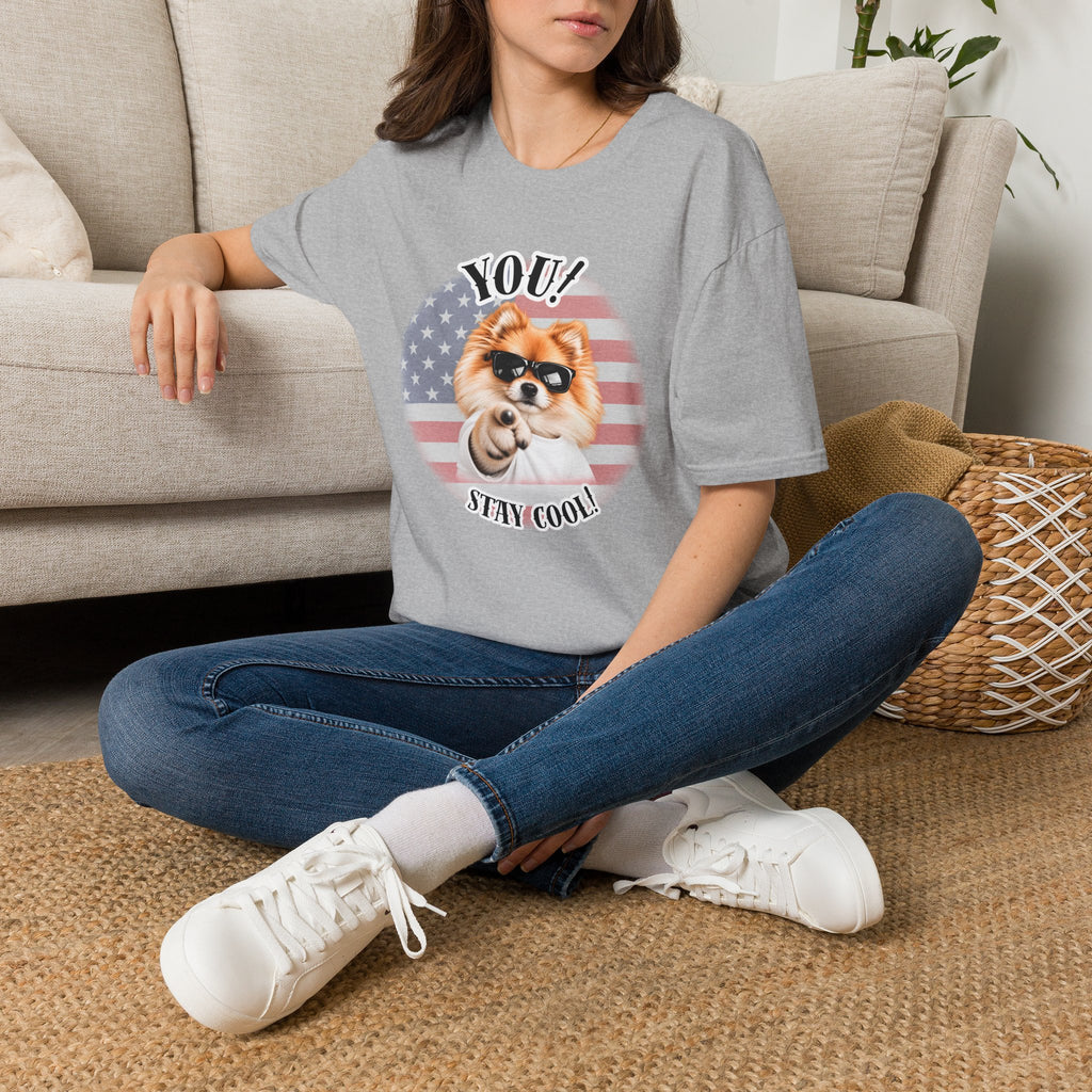 YOU!...Stay Cool! – Pomeranian - Supersoft Unisex T-shirt