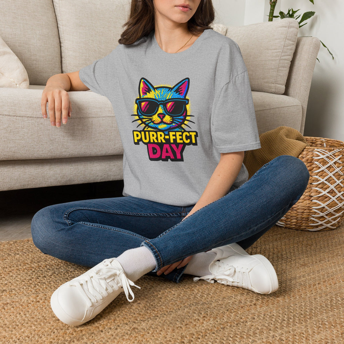 Purr-Fect Day Cat –  Supersoft Unisex T-Shirt