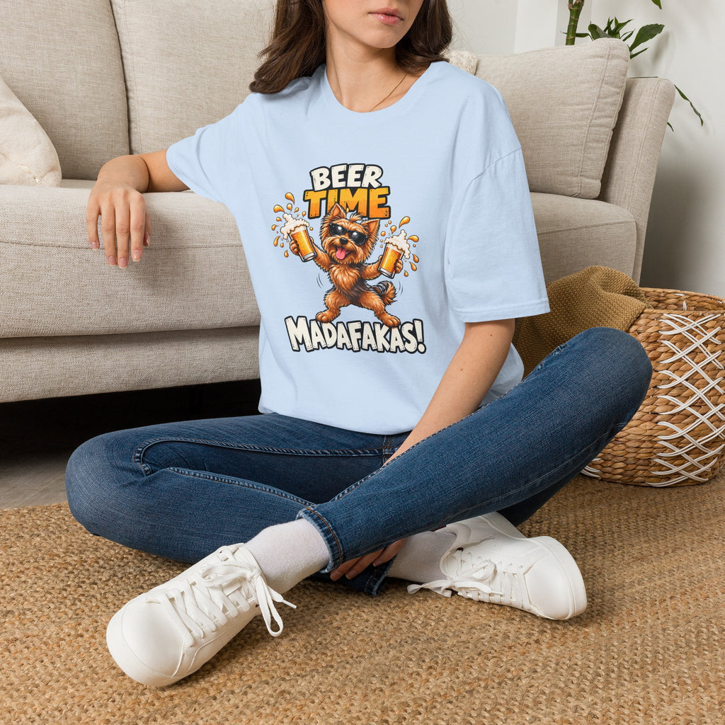 Beer Time, Madafakas! – Yorkshire Terrier - Supersoft Unisex T-shirt