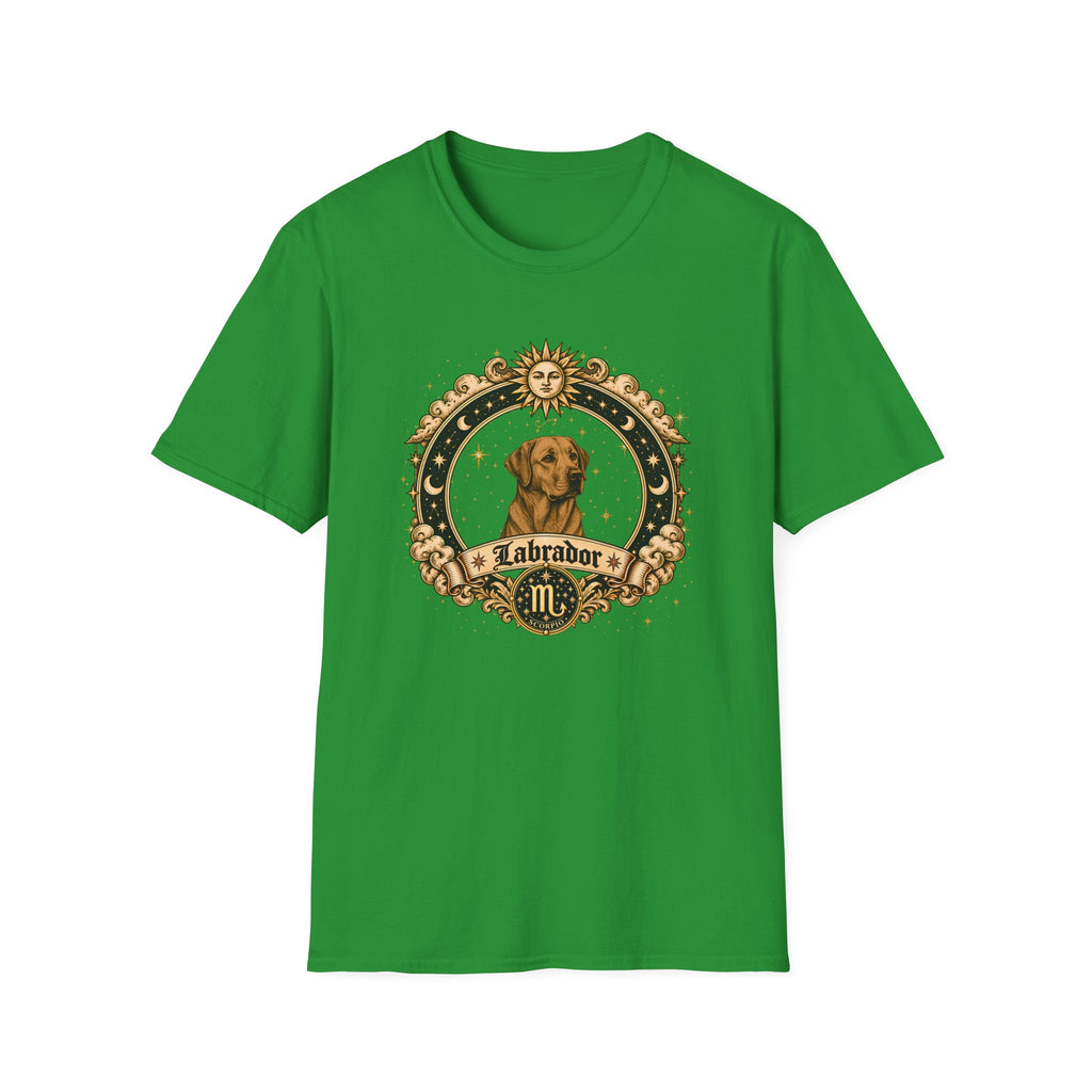 Zodiac Scorpio Labrador - Dog Horoscope Star Sign - Supersoft Unisex T-shirt