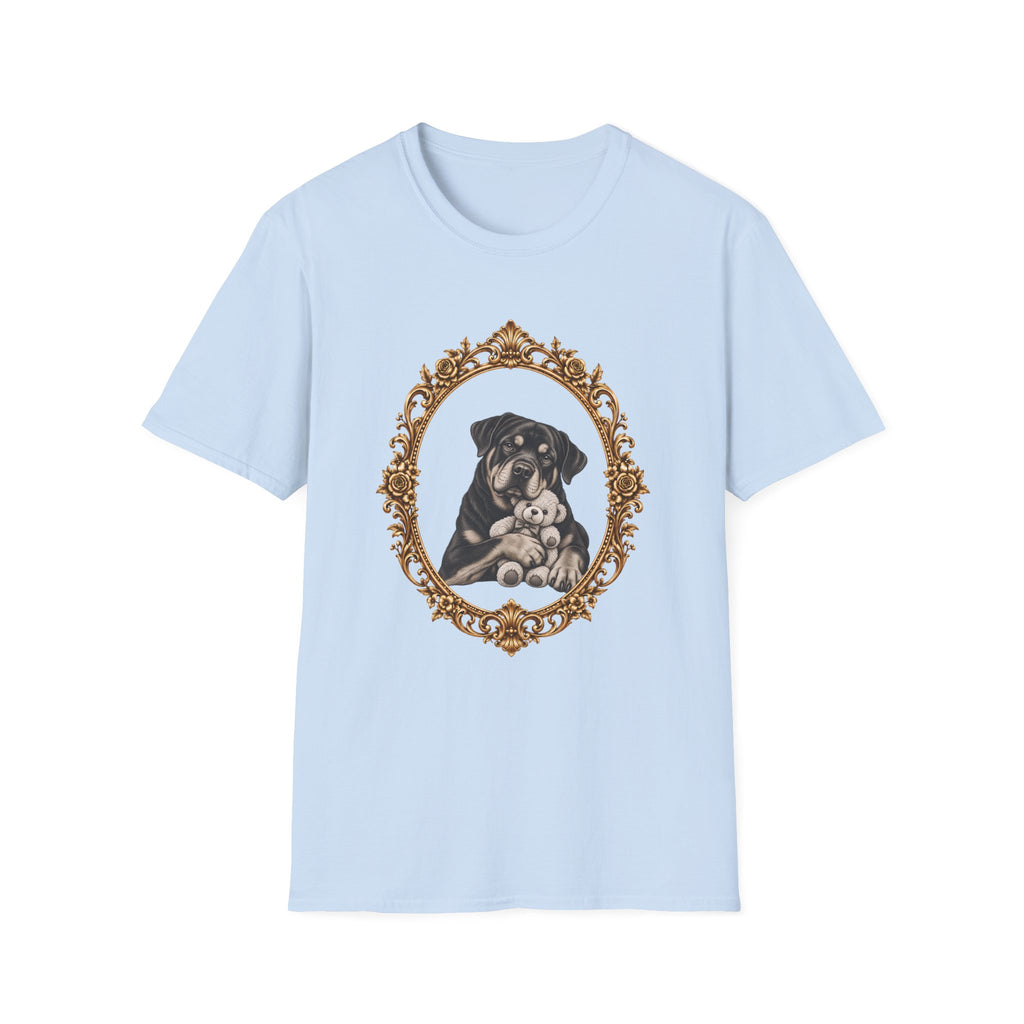 The Gentle Giant – Rottweiler & Teddy Bear - Supersoft Unisex T-shirt