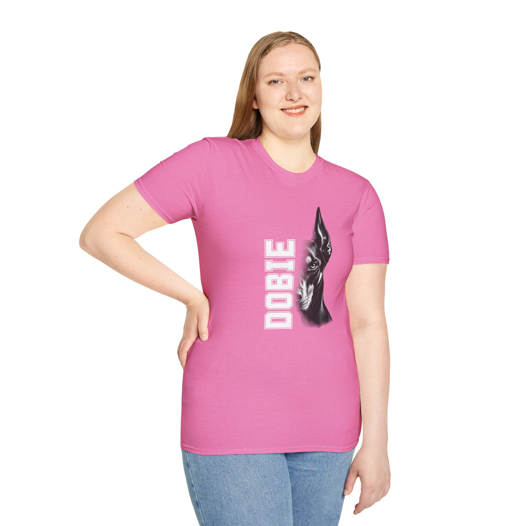 Doberman On Duty - Supersoft Unisex T-shirt
