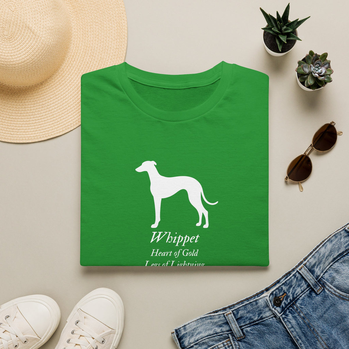 Heart of a Lion - Whippet – Supersoft Unisex T-Shirt