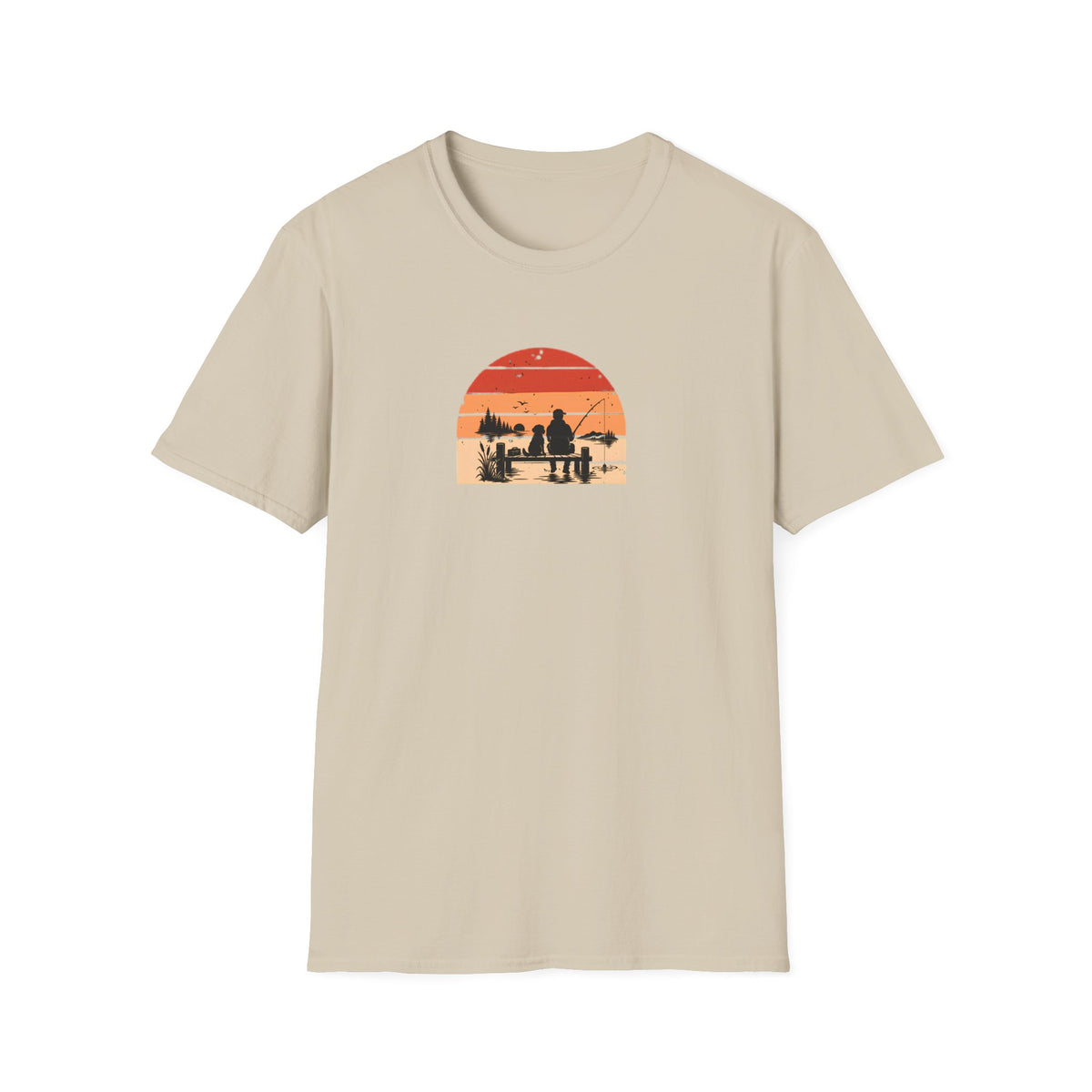 Gone Fishing…Brought the Dog –  Supersoft Unisex T-Shirt
