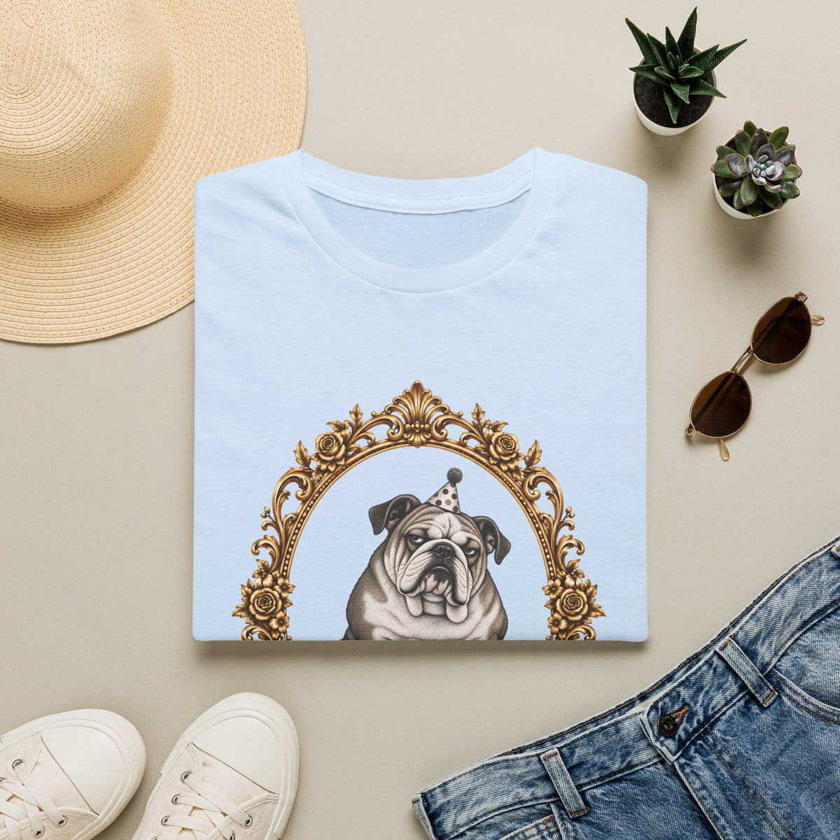 The Reluctant Party Animal – British Bulldog - Supersoft Unisex T-shirt