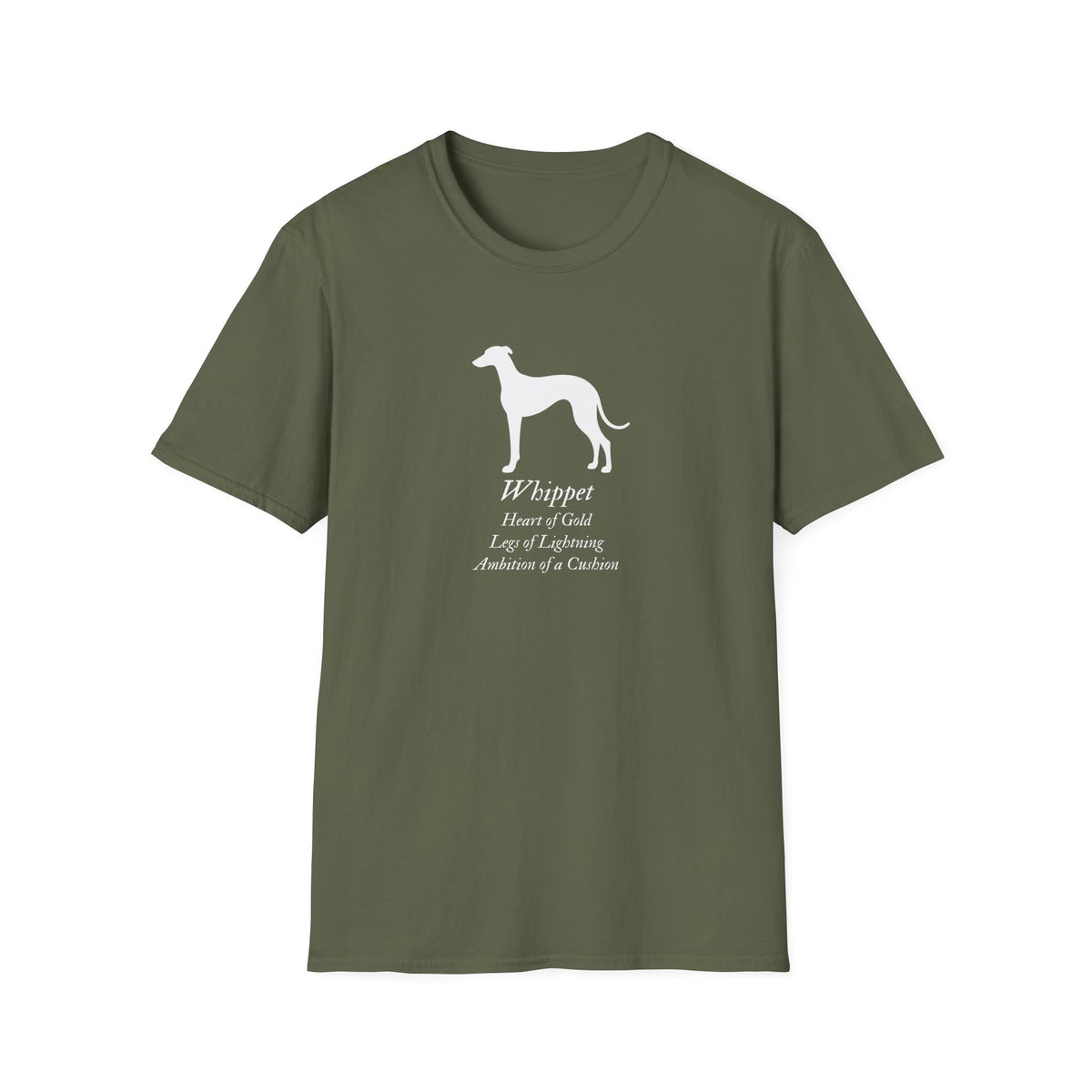 Heart of a Lion - Whippet – Supersoft Unisex T-Shirt