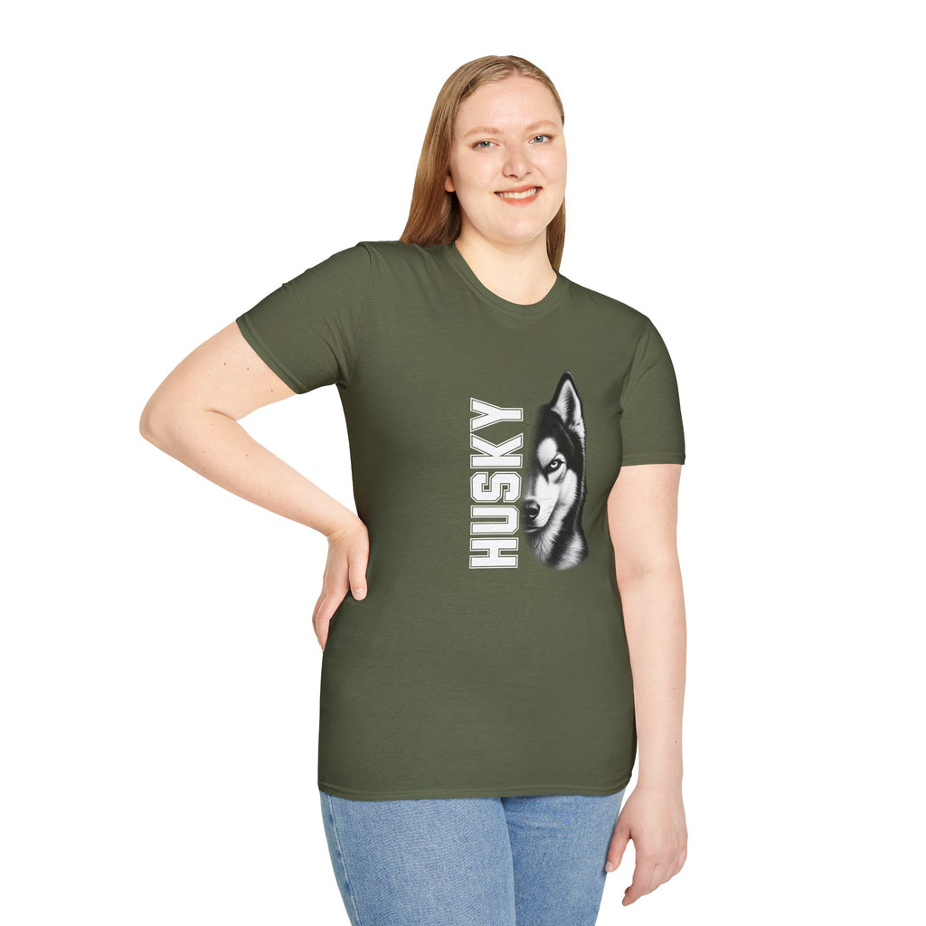 Siberian Husky On Duty - Supersoft Unisex T-shirt