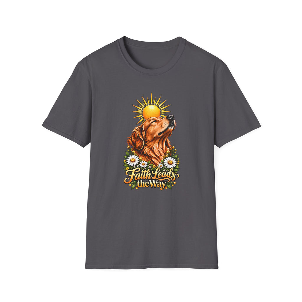 Faith Leads the Way - Golden Retriever - Supersoft Unisex T-shirt