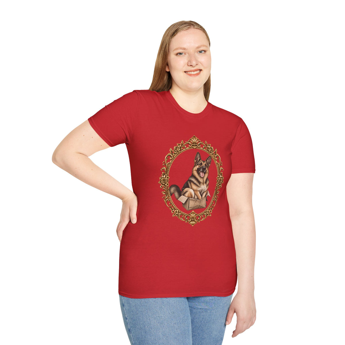 Lord Boxington of the Cardboard Castle – German Shepherd - Supersoft Unisex T-shirt