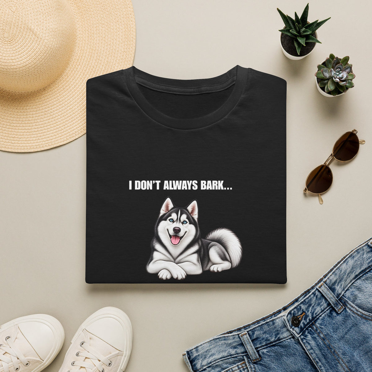 I Don’t Always Bark…But When I Do, Everyone Knows - Siberian Husky Supersoft Unisex T-Shirt