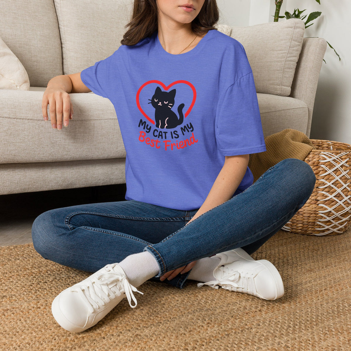 My Cat Is My Best Friend Cat –  Supersoft Unisex T-Shirt