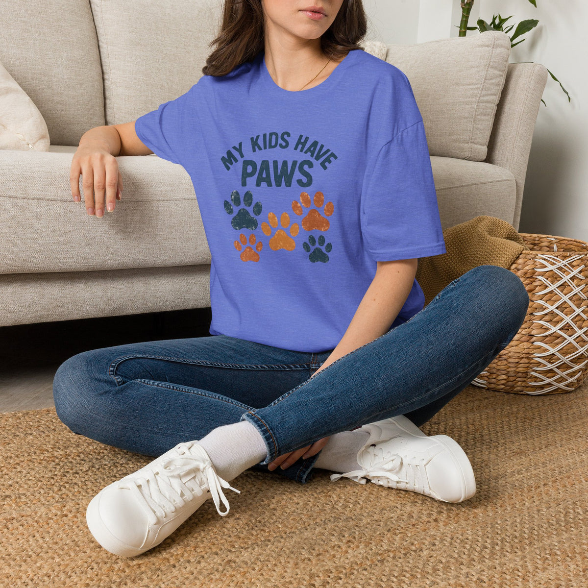 My Kids Have Paws –  Supersoft Unisex T-Shirt