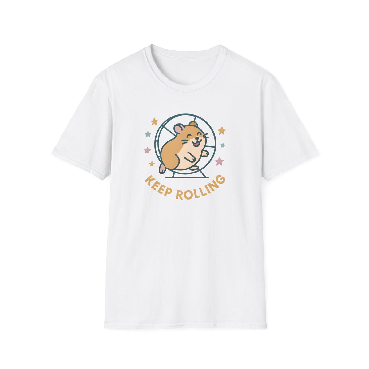 Keep Rolling Hamster –  Supersoft Unisex T-Shirt