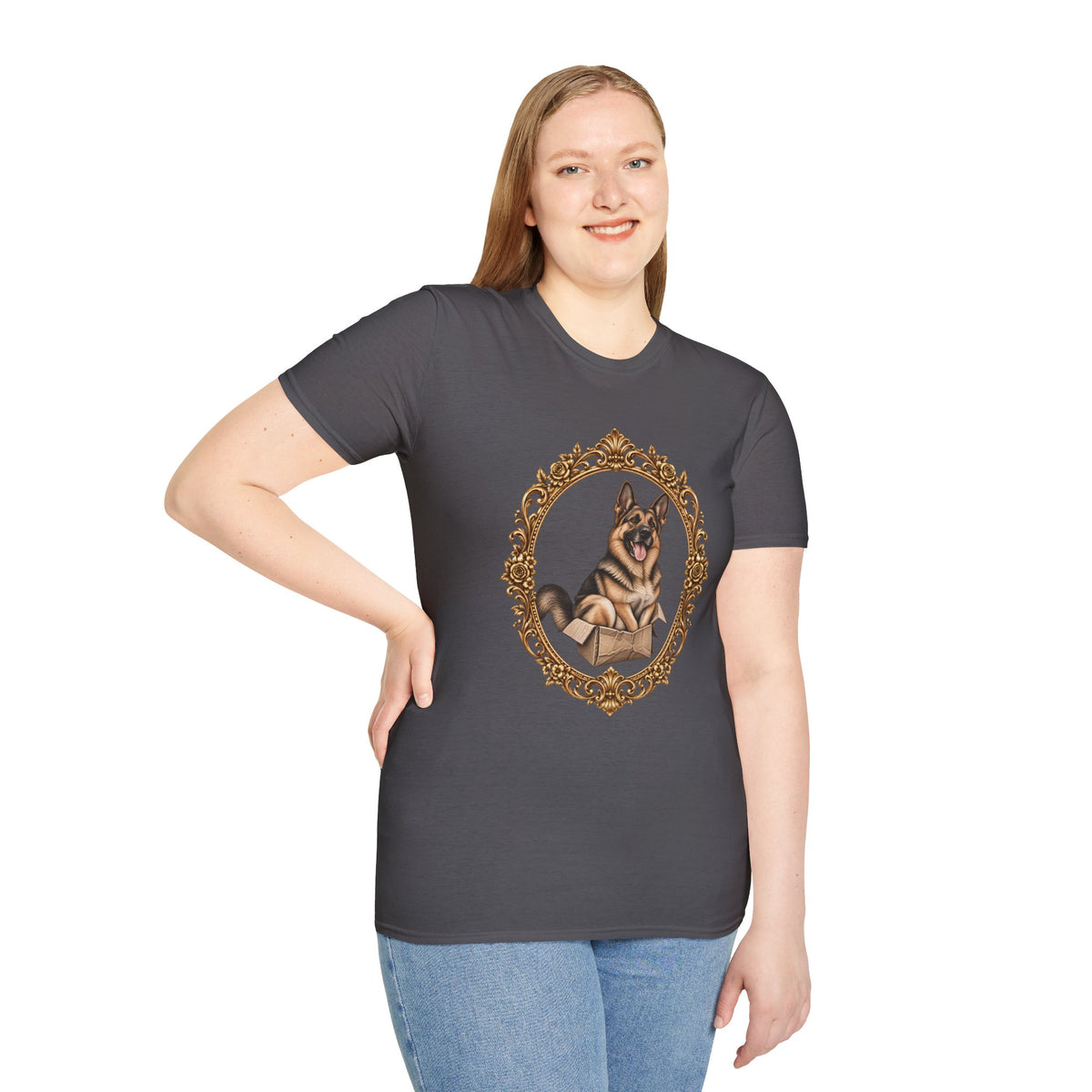 Lord Boxington of the Cardboard Castle – German Shepherd - Supersoft Unisex T-shirt