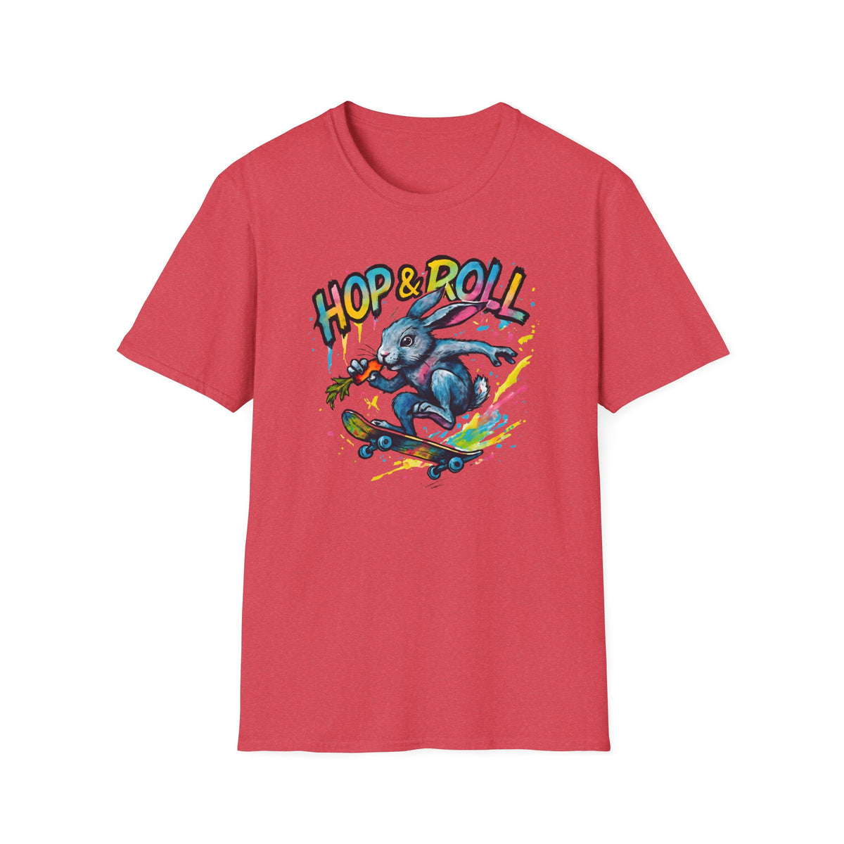 Hop and Roll Rabbit –  Supersoft Unisex T-Shirt