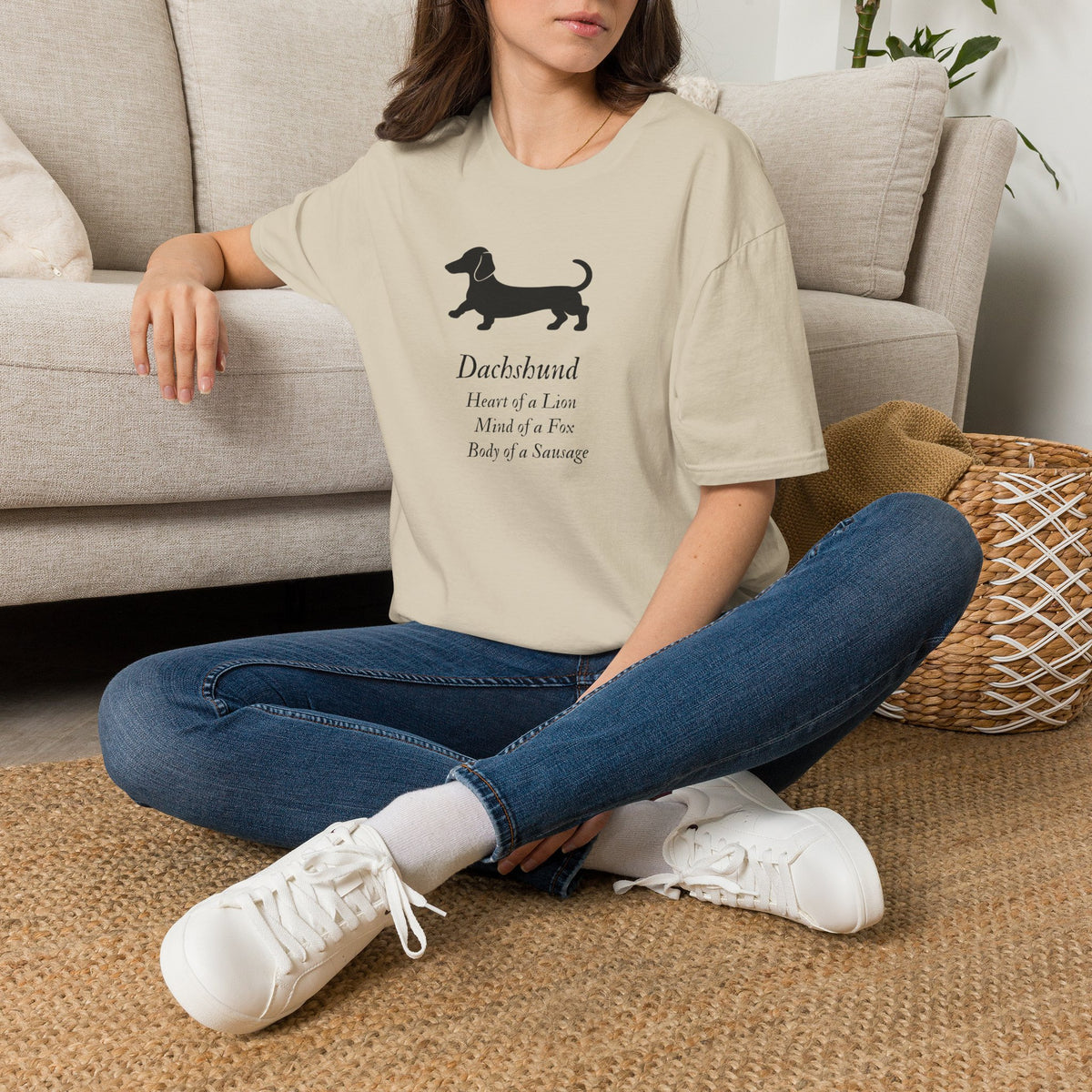 Heart of a Lion - Dachshund – Supersoft Unisex T-Shirt
