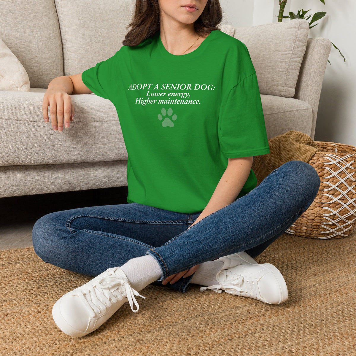 Adopted & Adored – Adopt a Senior Dog: Lower energy, Higher maintenance –  Supersoft Unisex T-Shirt