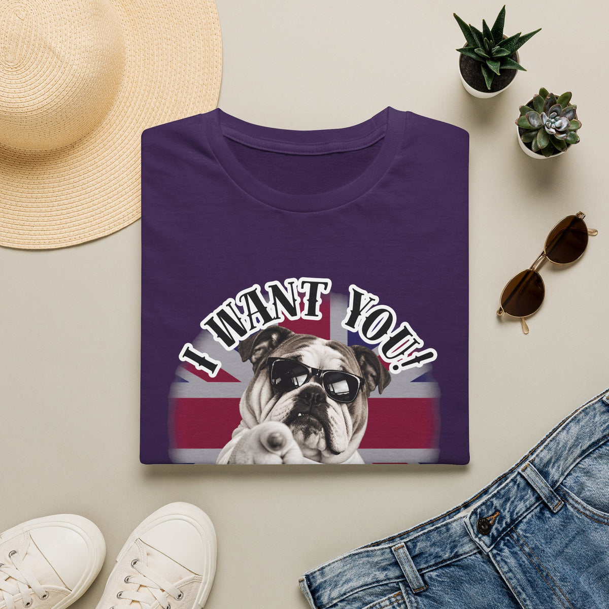 I WANT YOU!...To Pay the Cheese Tax! – British Bulldog - Supersoft Unisex T-shirt